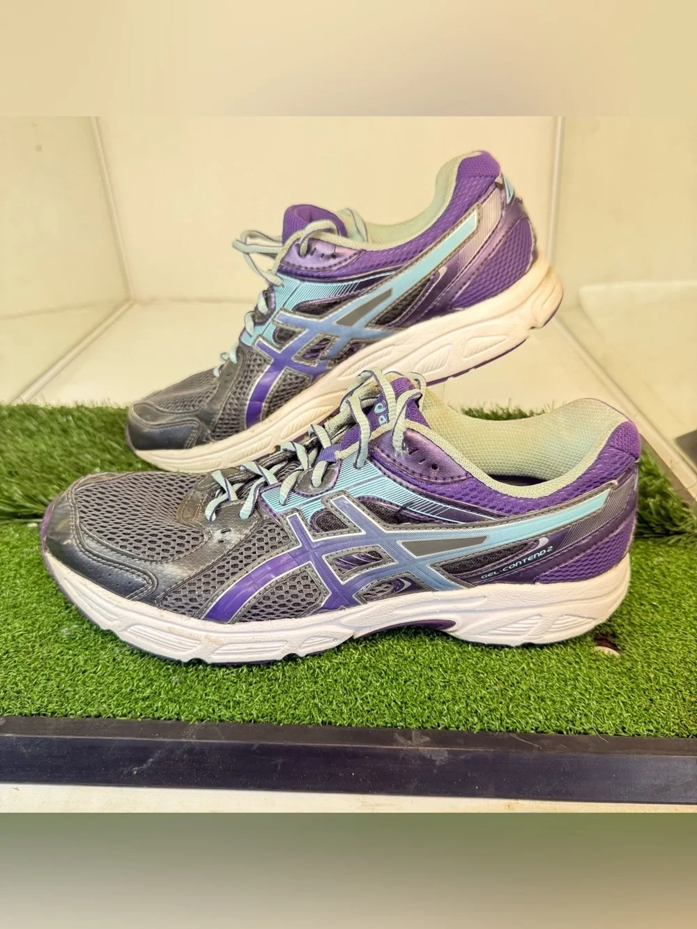Asics Gel-Contend 2 Womens Shoes Sneakers Lace Up Walking Multicolor Size 11